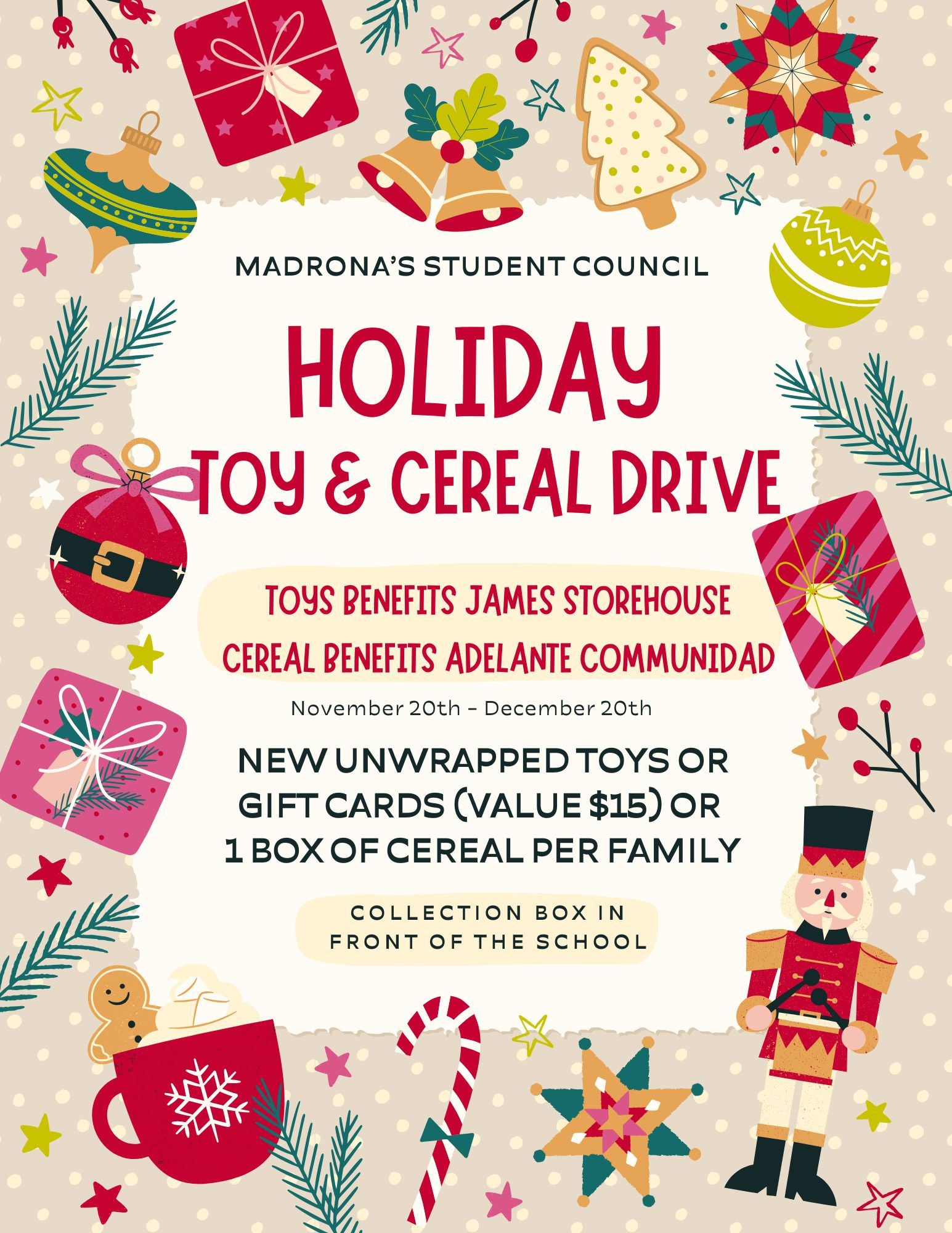  Holiday Toy & Cereal Drive 